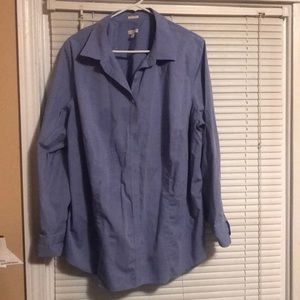 Gentle Worn Blue Blouse.